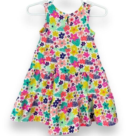 Girls 12M Dress Bundle Lot Carters Boho Floral Embroidered Sleeveless Polka Dot - Picture 8 of 12